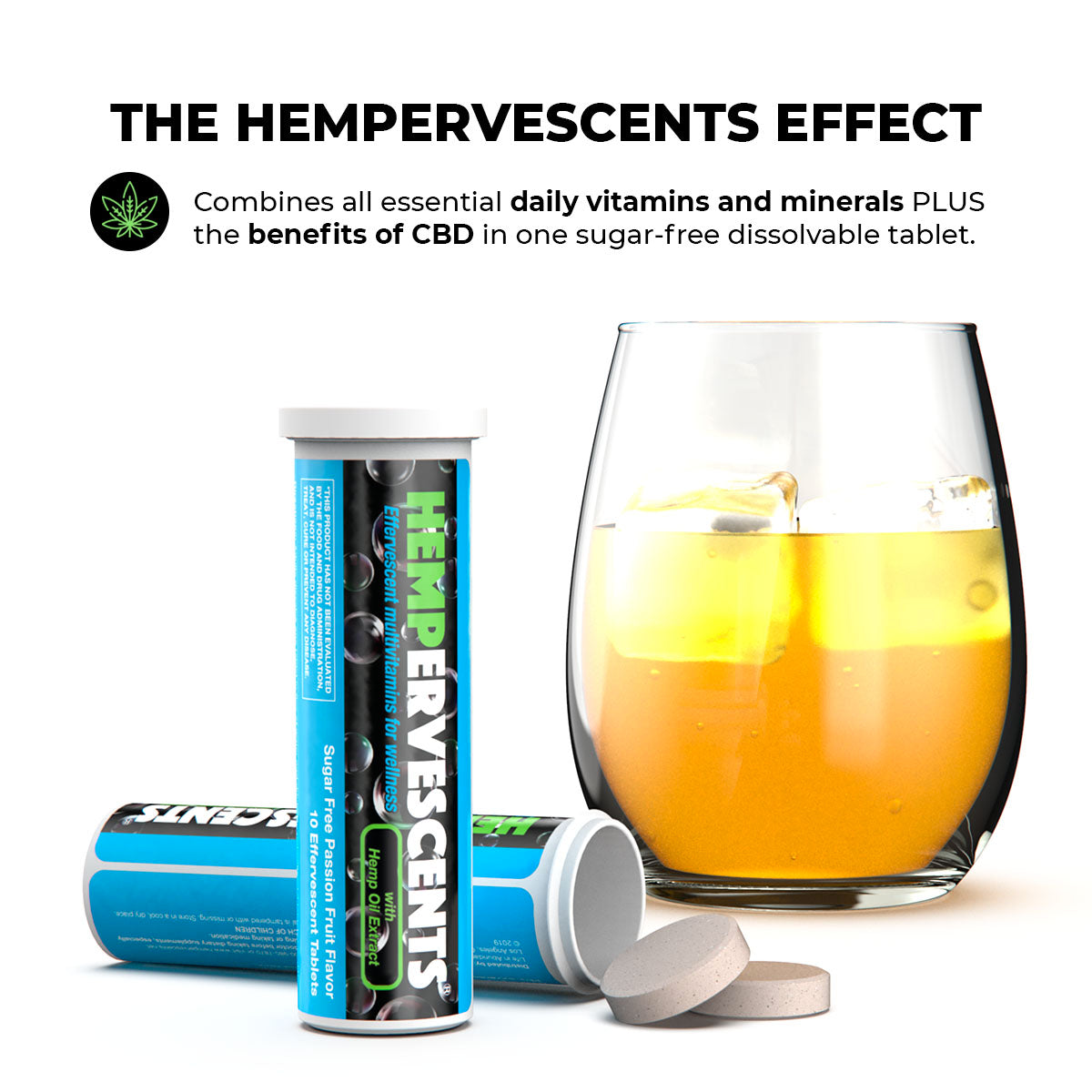 Effervescent Multivitamin Tablets with CBD